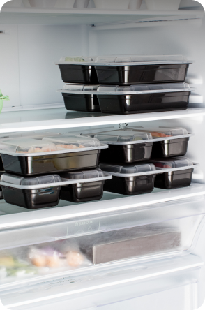 Contenitori di plastica riutilizzabili