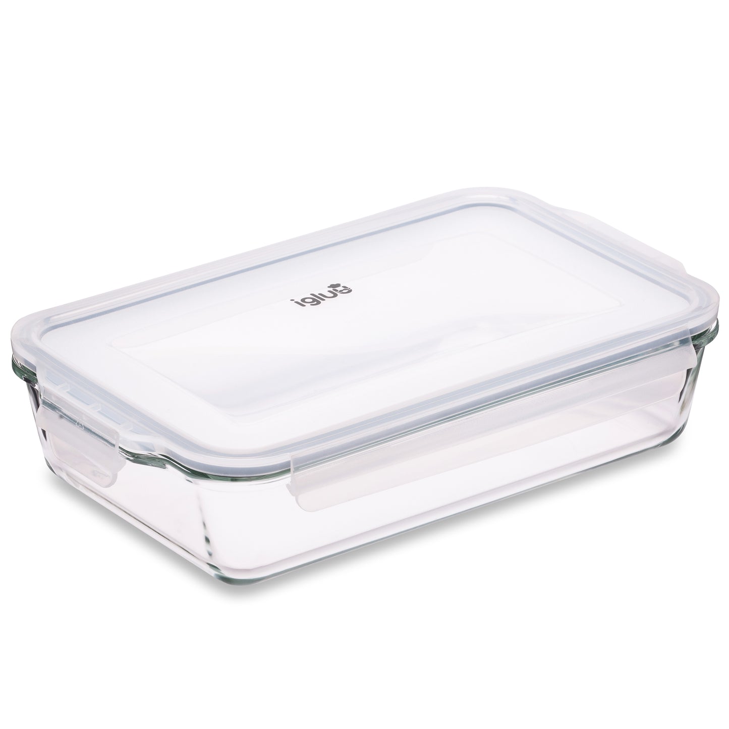 Piatto per lasagne in vetro con coperchio - 2,2 litri