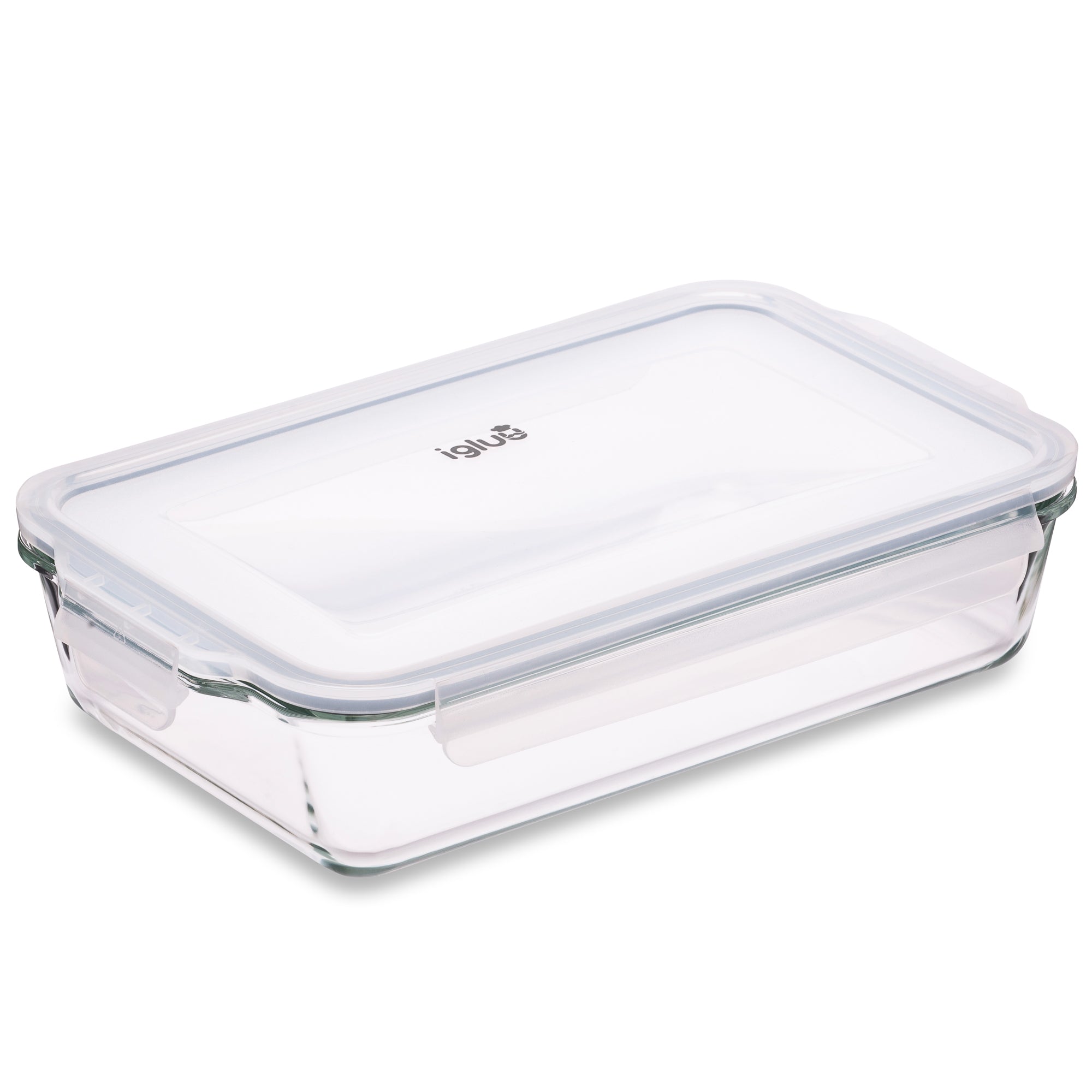 Piatto per lasagne in vetro con coperchio - 2,2 litri