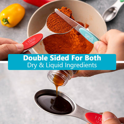 Magnetic Stainless Steel Measuring Spoon Set