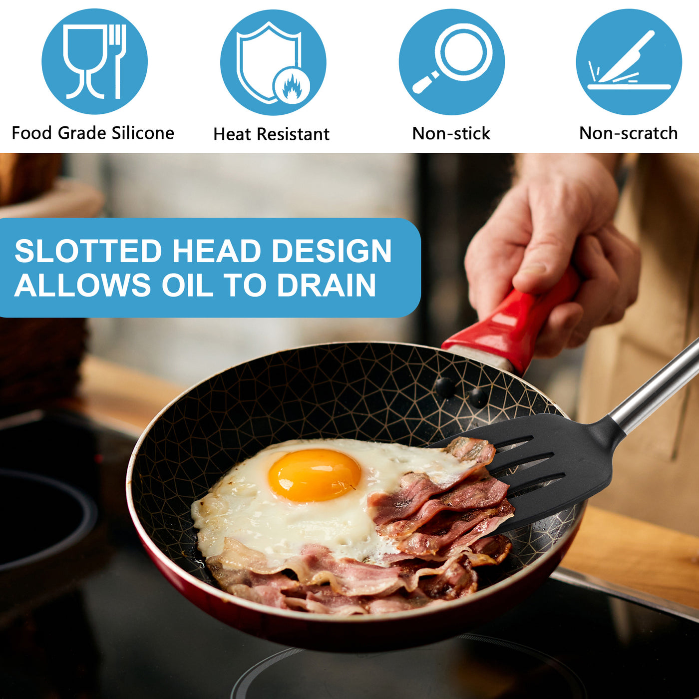 Silicone Slotted Spatula