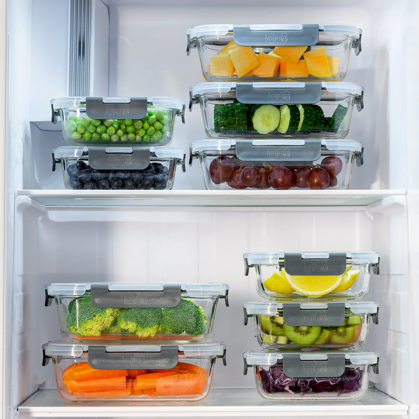 Glass Meal Prep Containers - 10 Pack